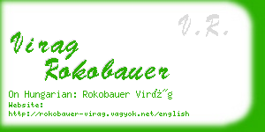virag rokobauer business card